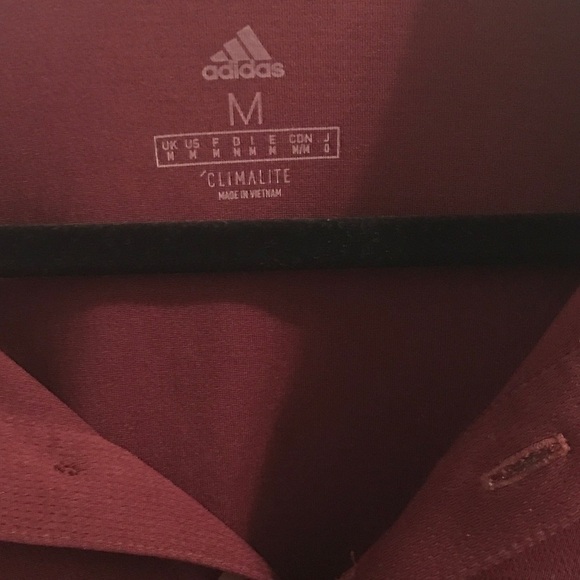 ADIDAS Climalite Athletic Maroon Polo. - Picture 3 of 3